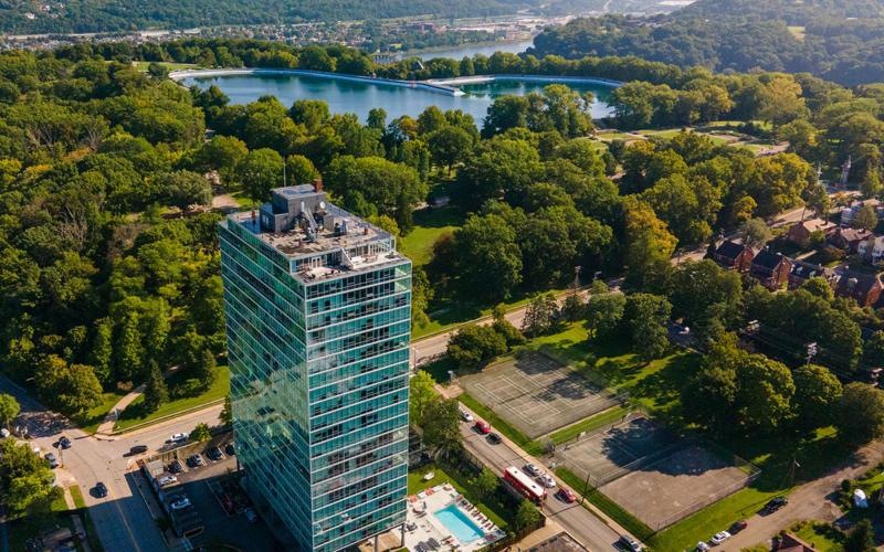 The essence of exceptional living a high angle view of a city