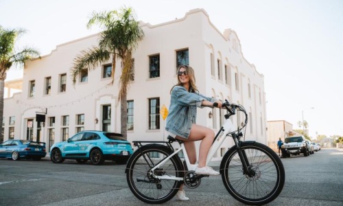 The essence of exceptional living a person on a bicycle